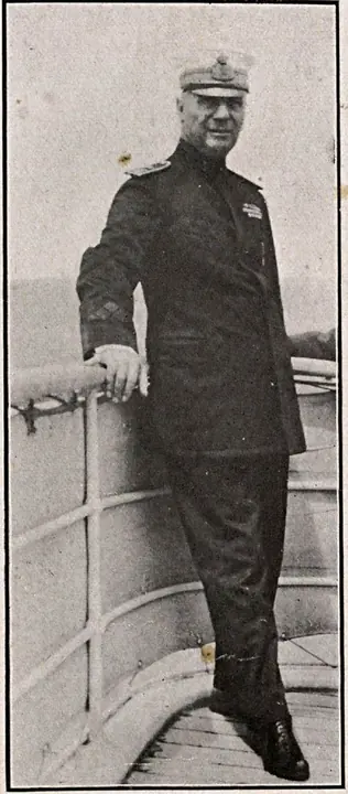 Captain Simone Gulì, in command of the Principessa Mafalda from April 1925. He stayed on board on the night of the shipwreck.