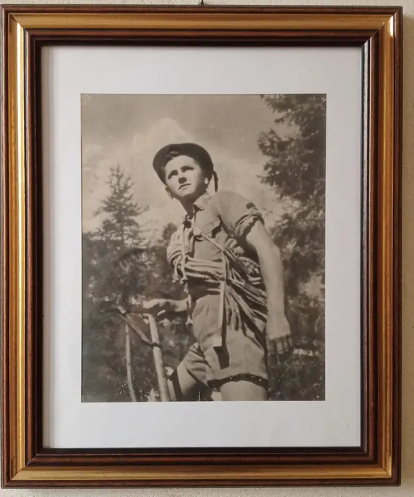 Galliano Forner, Sante’s son, in uniform. A framed portrait kept by the family in the Veneto.