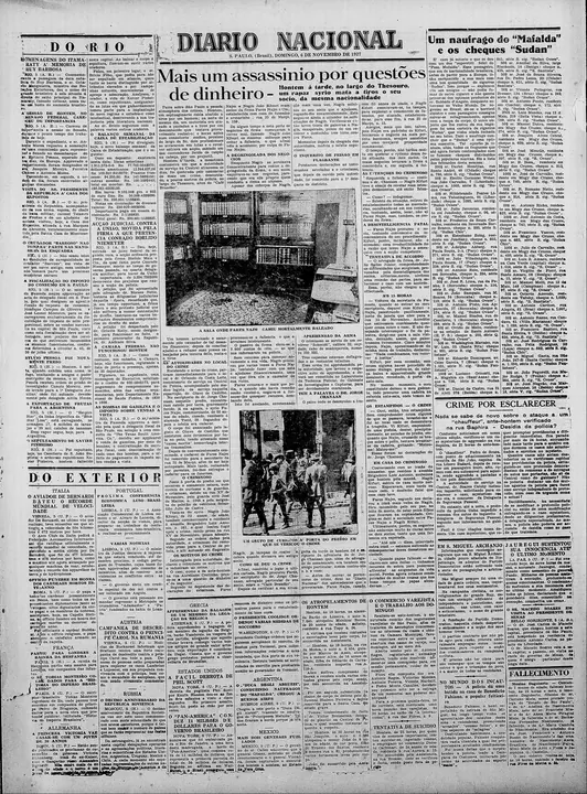 The sinking becomes an advertisement: “Um naufrago do Mafalda e os cheques Sudan” (A Mafalda survivor and the Sudan cheques), publicity for a cigarette brand, in the same issue.
