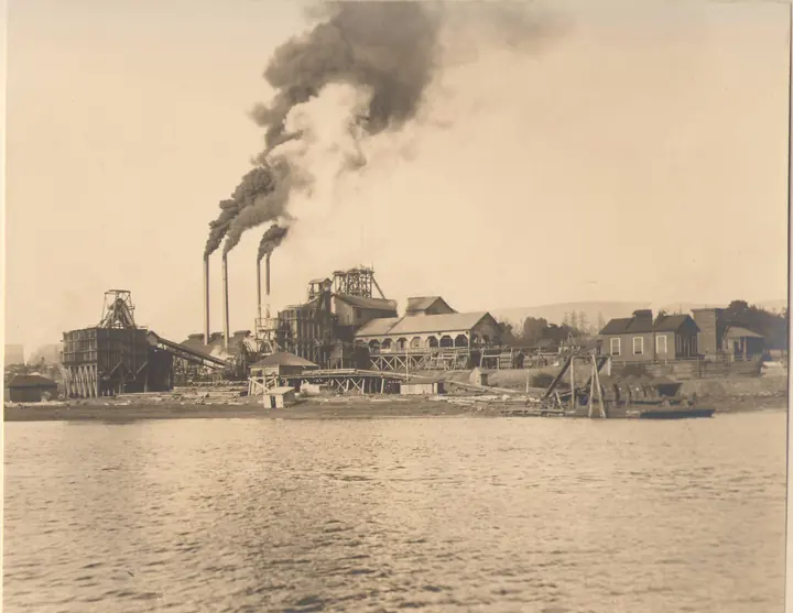 Nanaimo’s No. 1 Mine, British Columbia, in 1903. Pietro Forner, Rosa’s brother, worked in the Nanaimo coal mines and died in an accident in 1916.