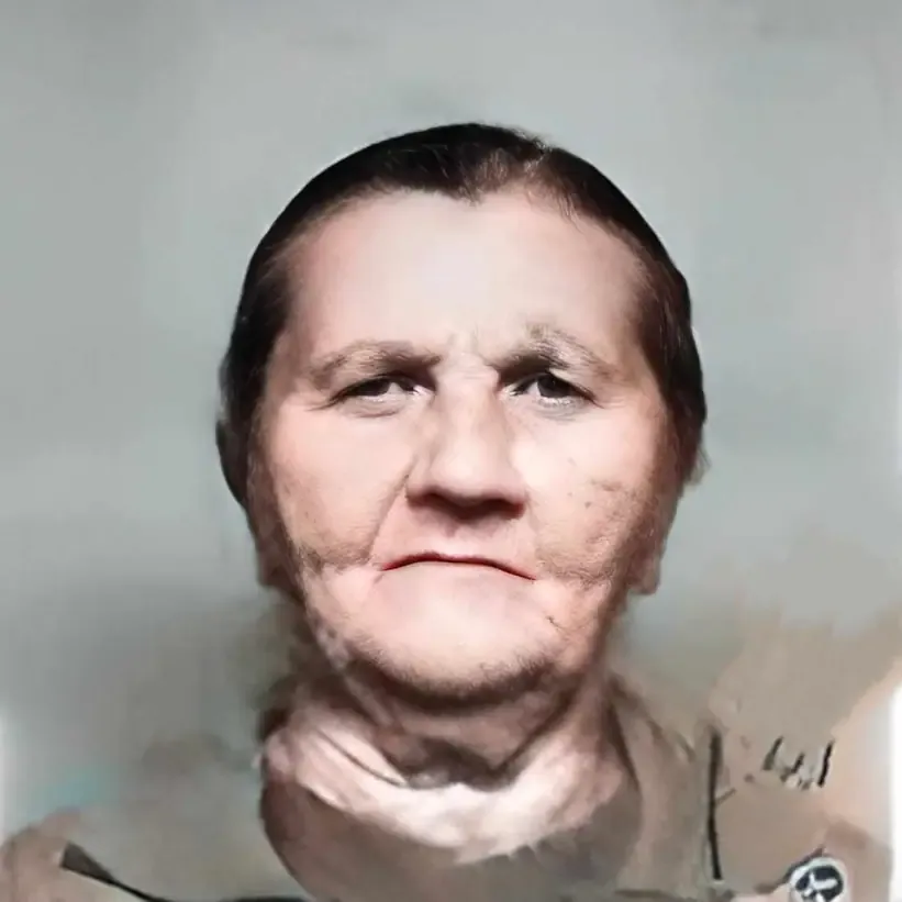 Rosa Forner Miotto, 1903–1986. Photograph from 1976, digitally restored by the author.