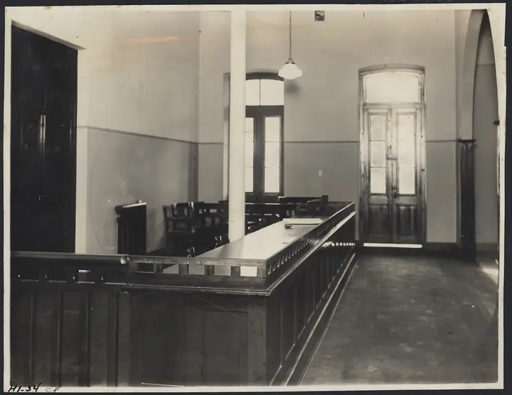 The registration hall, where every immigrant was entered in the Hospedaria’s book.