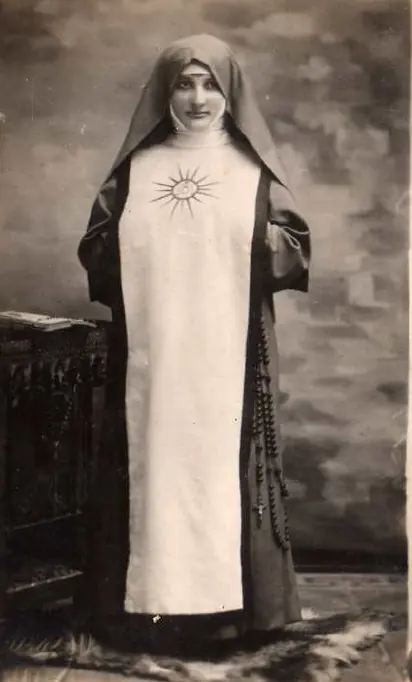 María Rosa Pica in the habit of the Pious Disciples of the Divine Master.